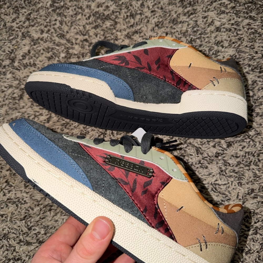 Reebok Multicolor Patchwork Sneakers Kung fu panda